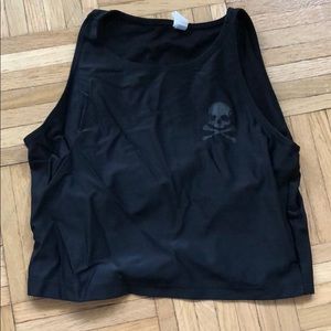 SoulCycle black cropped top